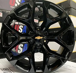 Gloss Black 22 inch Snowflakes $1200.00 plus tax