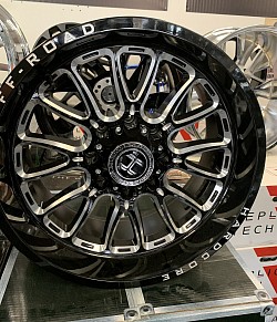 20x10 Gloss Black and Milled 8x170 50$ down