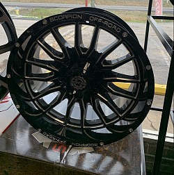 20x10 Gloss Black Milled Spoke And Scorpion 50$ down